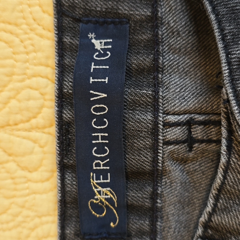 Women's Black Washed Denim Cutoff Shorts - Picture 4 of 7